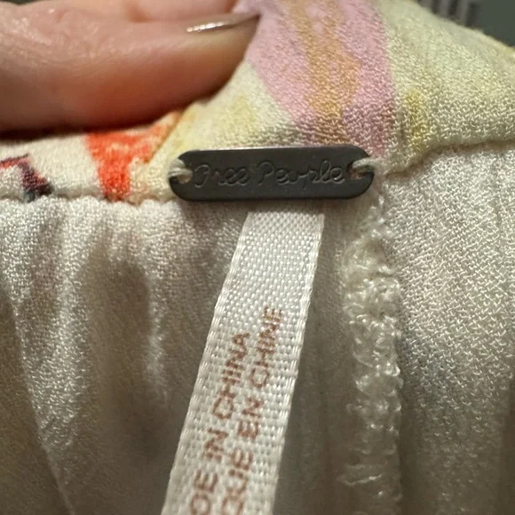 Free People Floral One-Shoulder Romper XS – Boho Summer Vintage FP - Picture 2 of 7